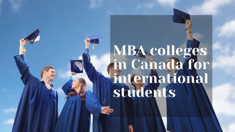 MBA colleges in Canada for international students