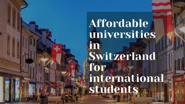 affordable universities in Switzerland for international students